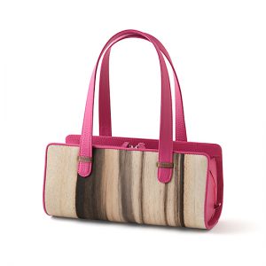 Casual bag / Black persimmon / pink / </br> Width 30 × Height 13.5 × Gusset 14 cm (Total height approx. 35 cm)