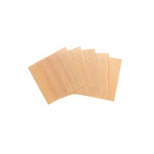 Wooden origami paper (small) five sheets / Noto cedar wood / 10 × 10cm
